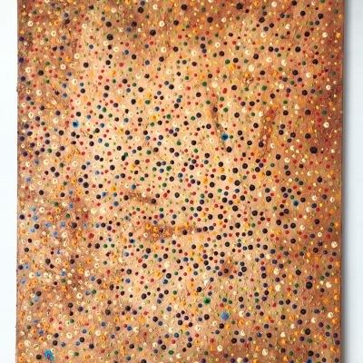 Dots, 100 x 120 Mixed Medium on Canvas